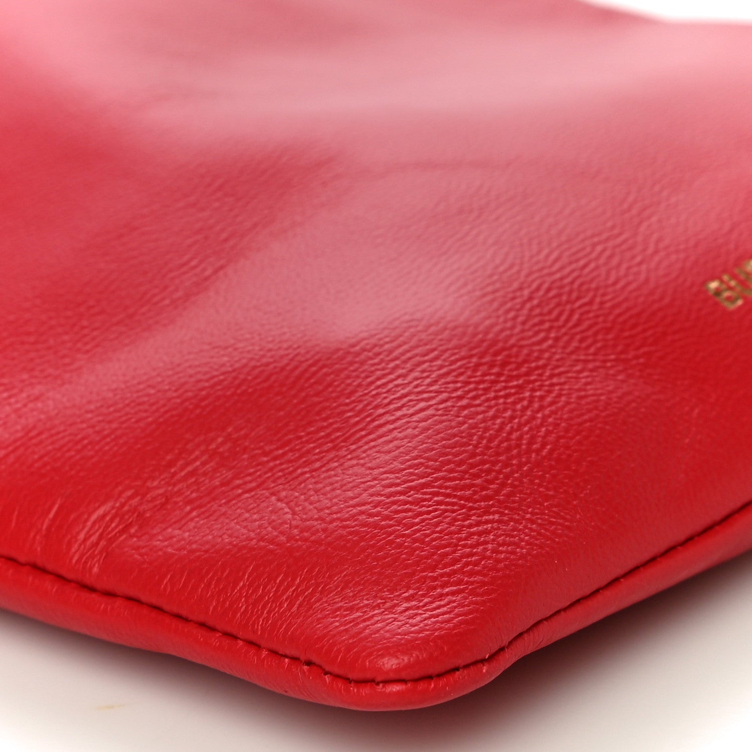 Burberry Calfskin Small Drawcord Pouch Red 10 of 12