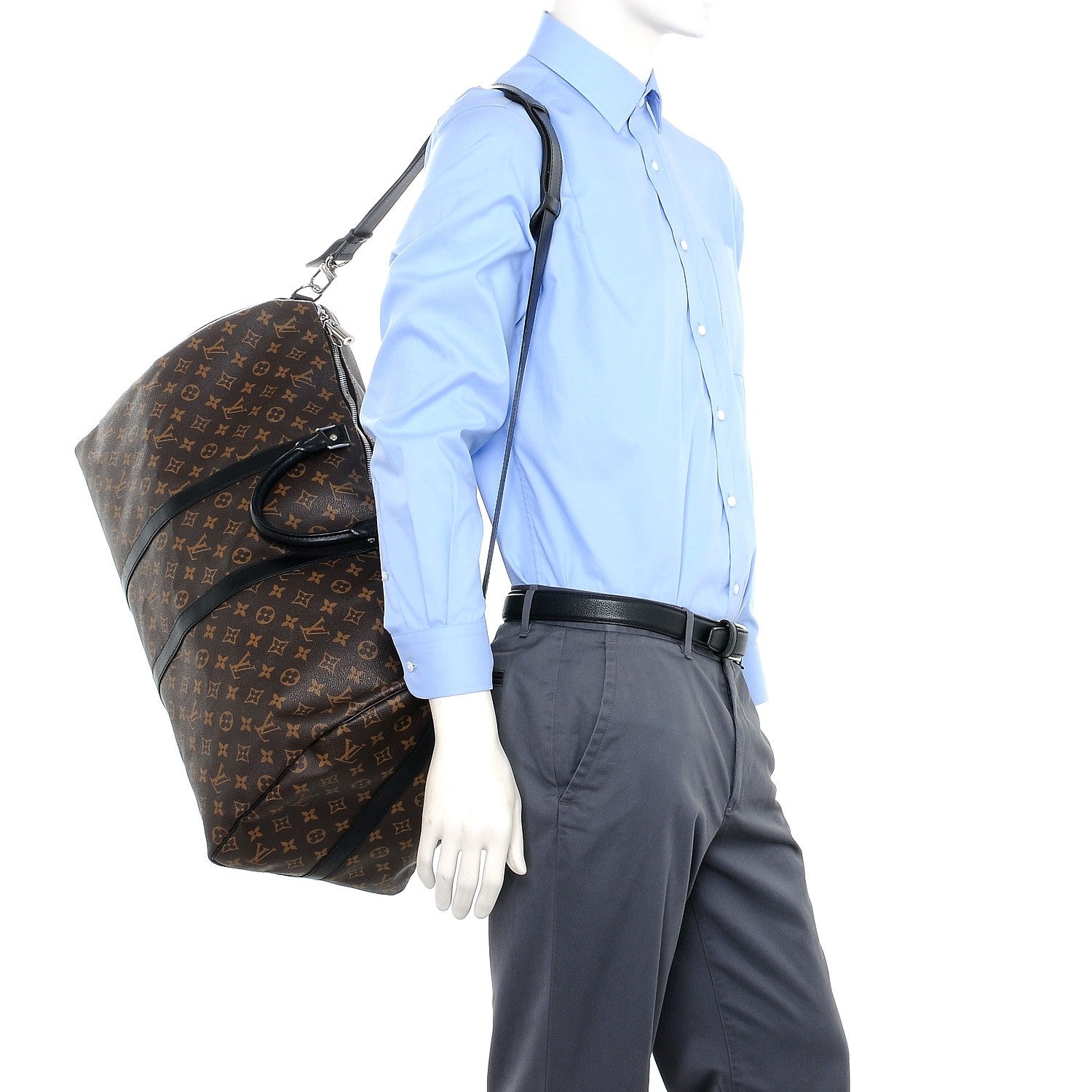 Louis Vuitton Monogram Macassar Keepall Bandouliere 55 2 of 7