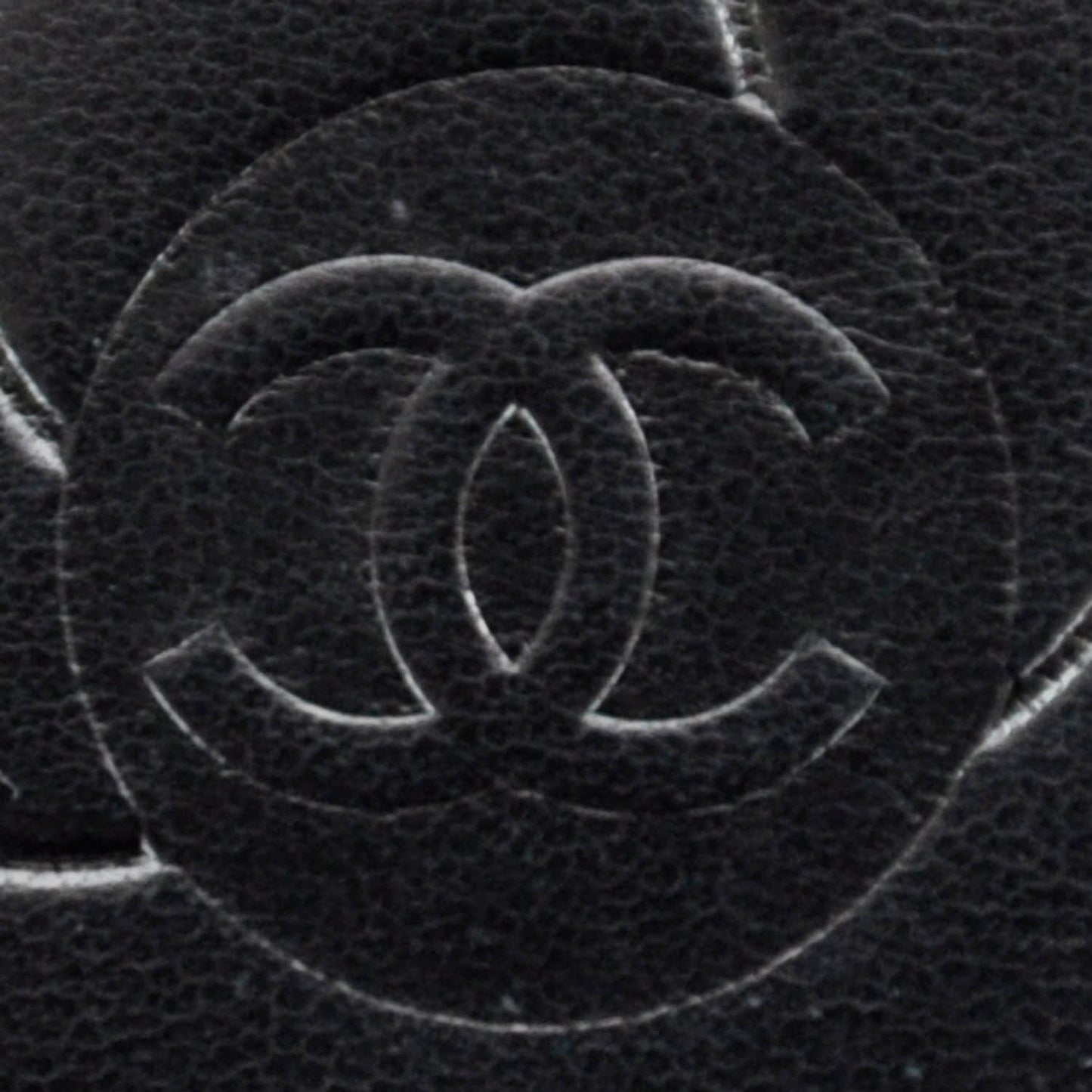 Lambskin Camellia Yen Wallet Black