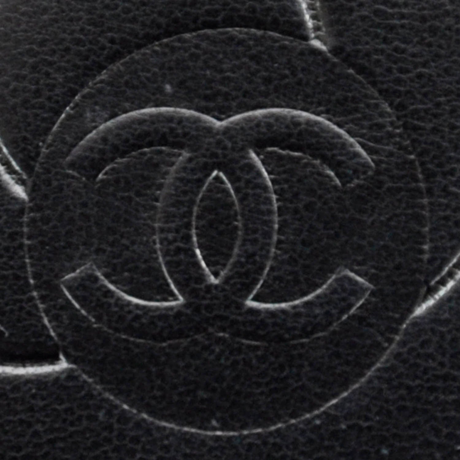 Chanel Lambskin Camellia Yen Wallet Black 10 of 11