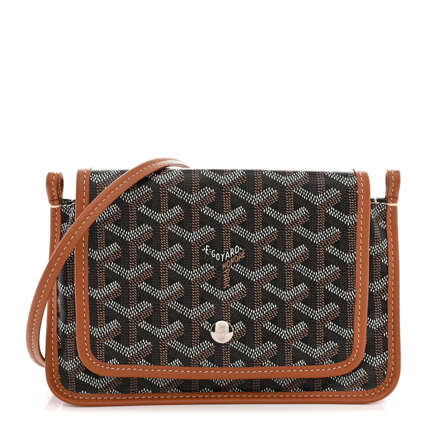 Goyard Goyardine Plumet Wallet Clutch Black Gold 1 of 10