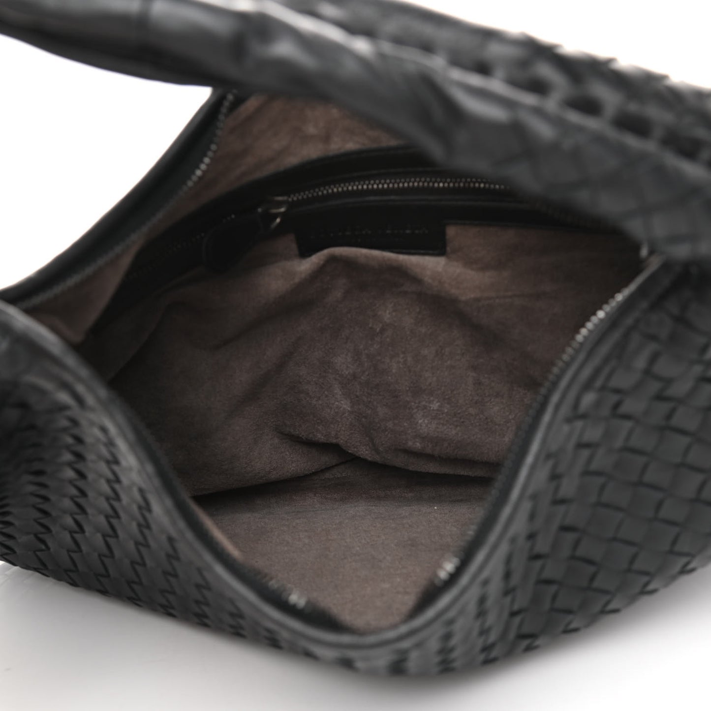 Nappa Intrecciato Medium Veneta Hobo Black
