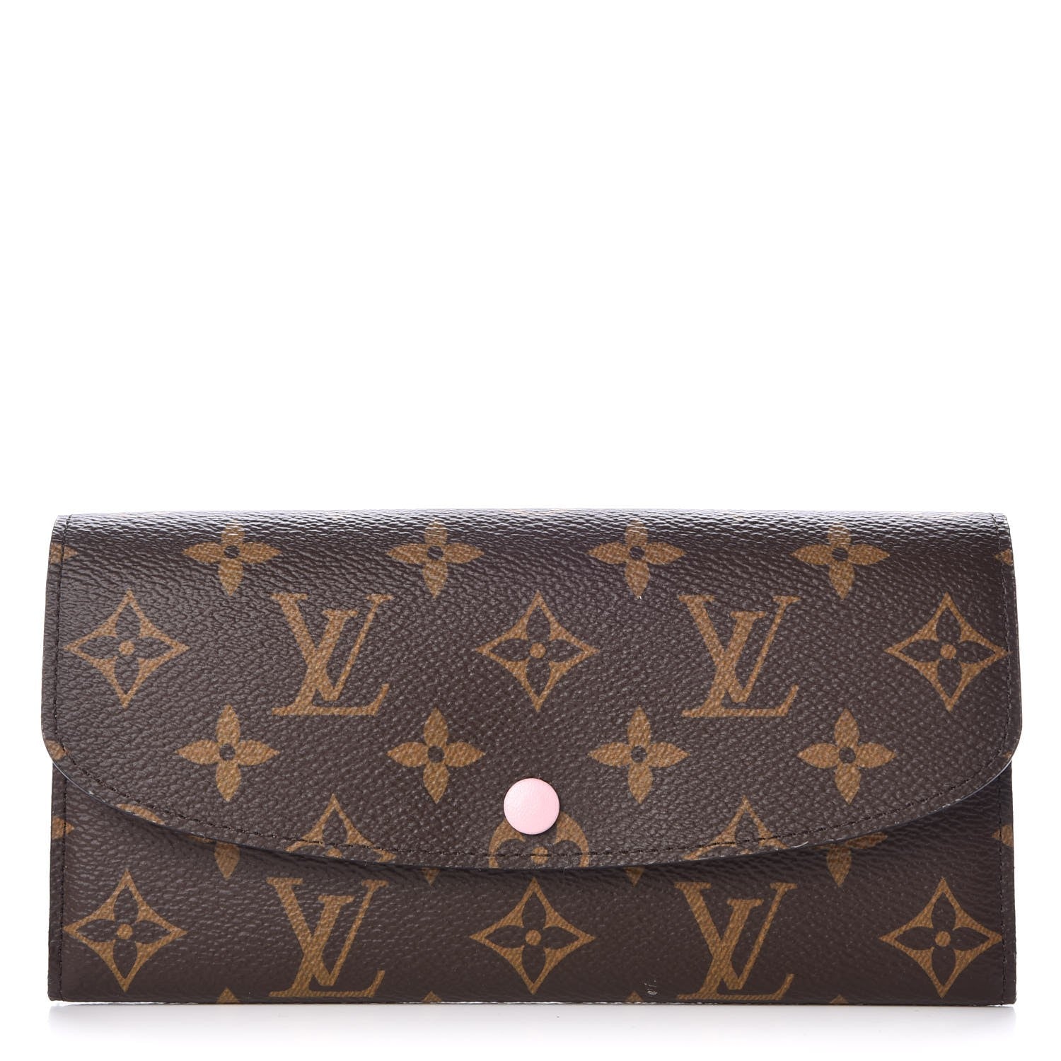 Louis Vuitton Monogram Emilie Wallet Rose Ballerine 1 of 8