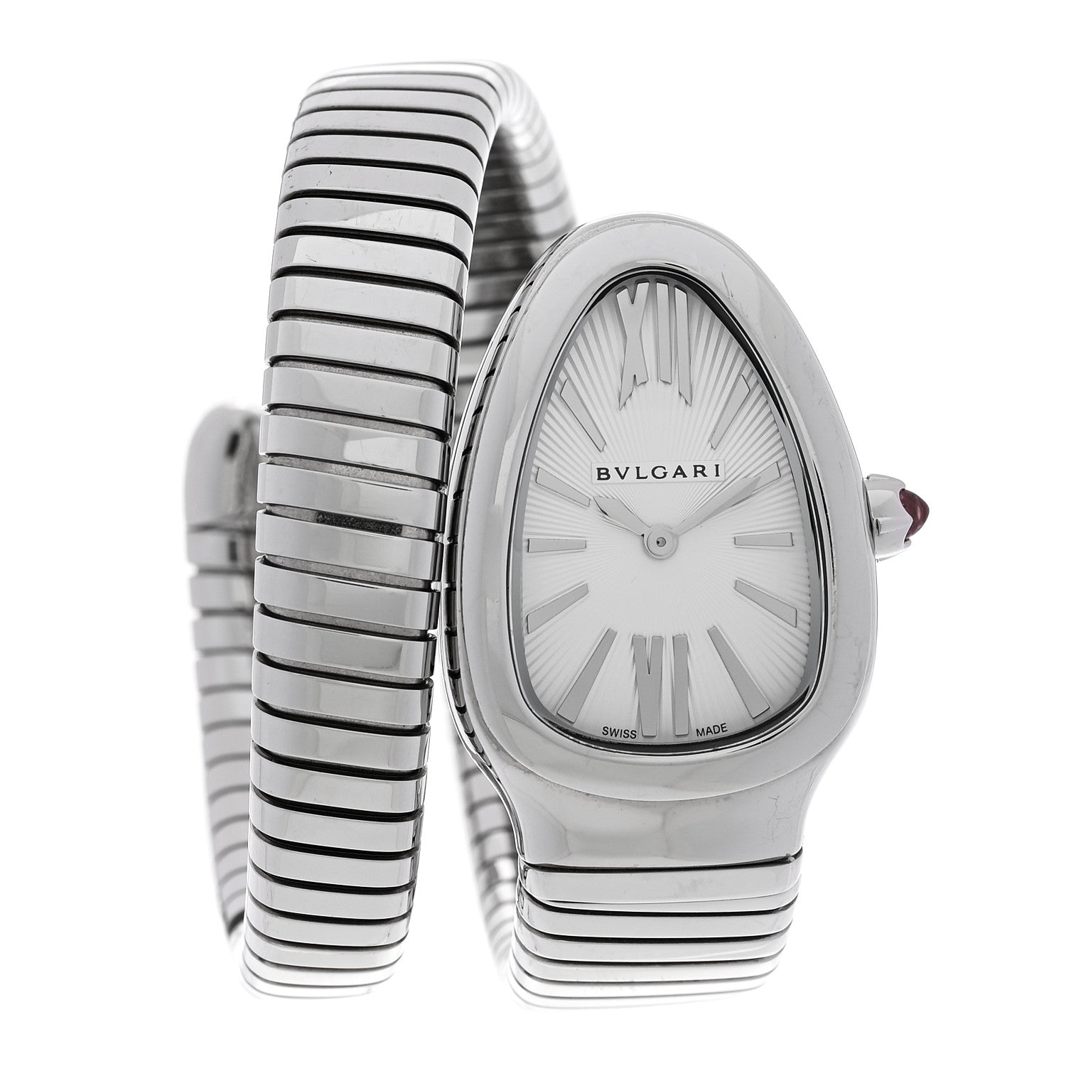 Bulgari Stainless Steel 35mm Serpenti Tubogas Quartz Watch 1 of 5