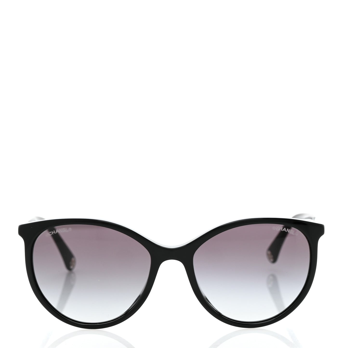 Acetate Pantos Cat Eye Sunglasses 5448-A Black
