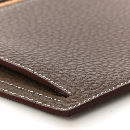 Hermes Togo Backpocket Pouch 30 Etoupe 8 of 10