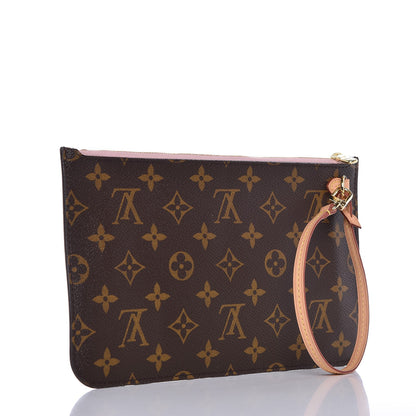 Louis Vuitton Monogram Neverfull MM GM Pochette Rose Ballerine 3 of 9