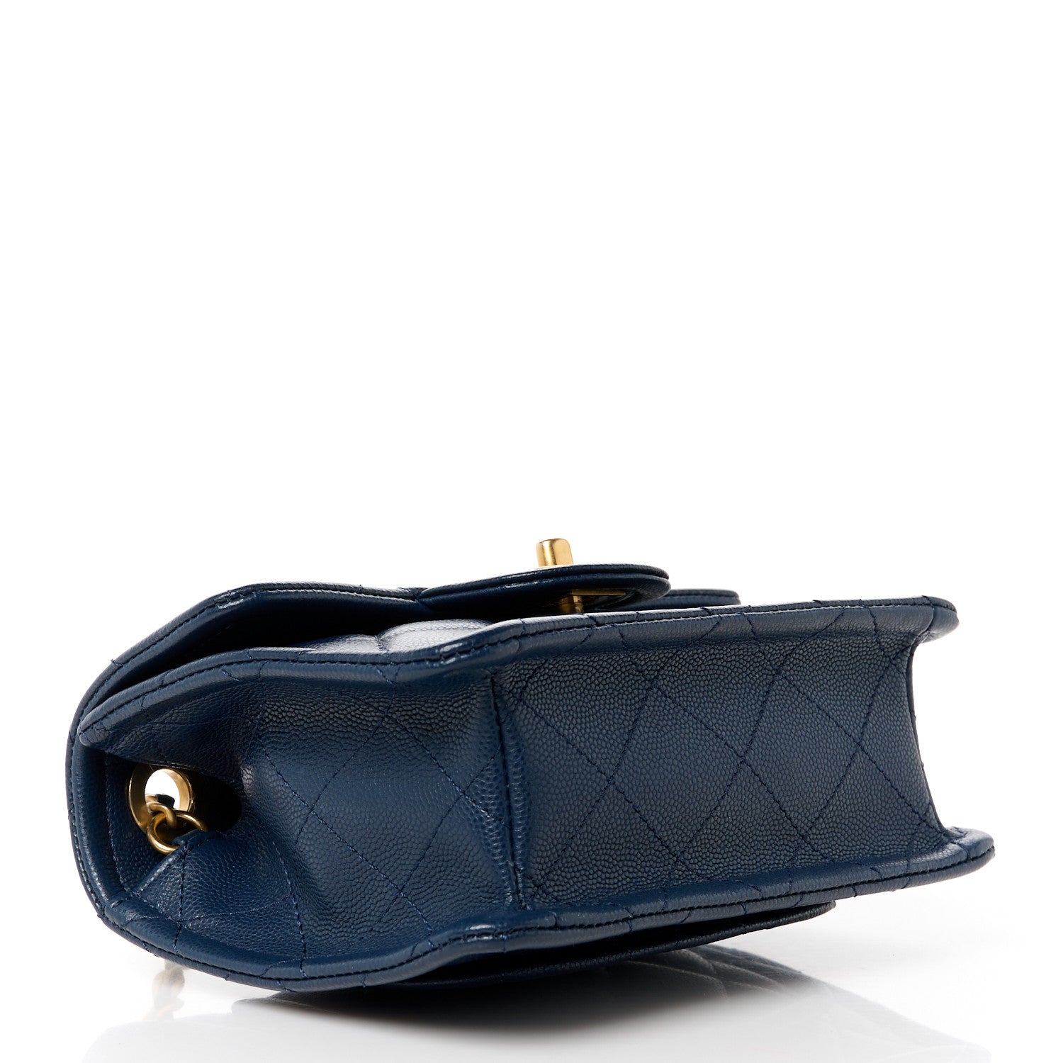 Chanel Caviar Quilted Mini Sweet Classic Flap Navy Blue 4 of 11