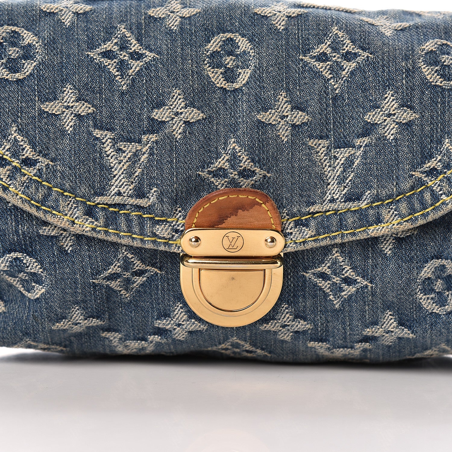 Louis Vuitton Monogram Denim Mini Pleaty Blue 8 of 11