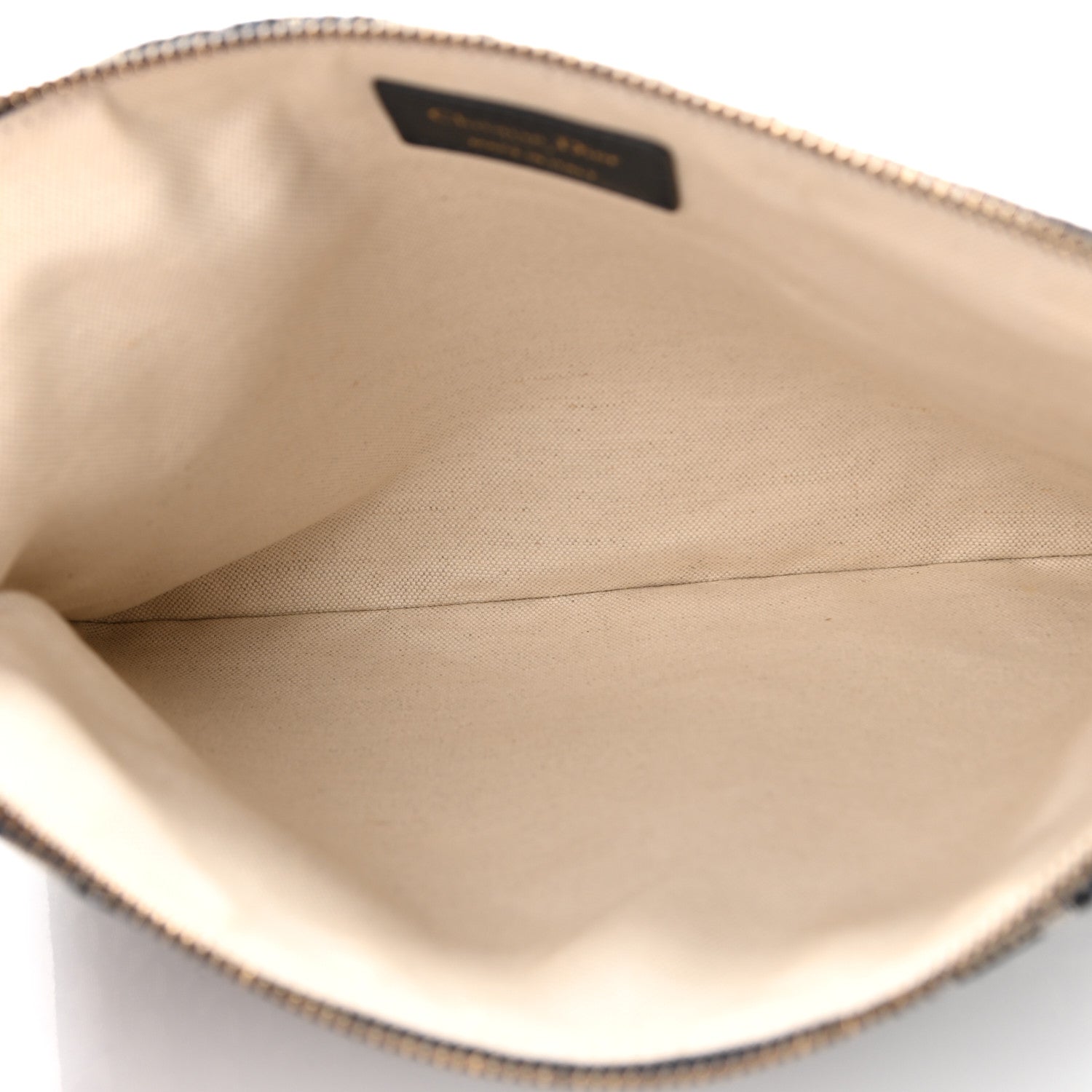 Christian Dior Oblique Pouch Clutch Blue 6 of 10