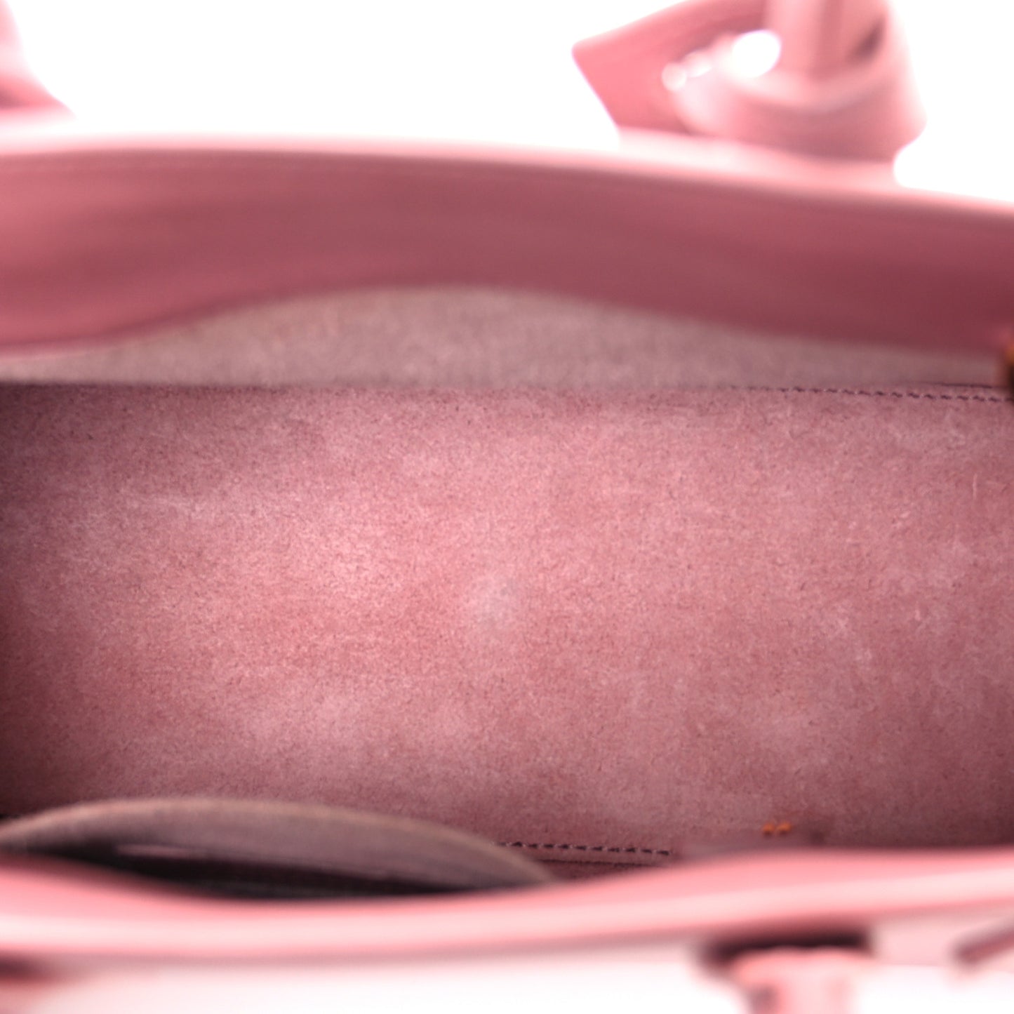 Calfskin Nano Sac De Jour Rose Dark