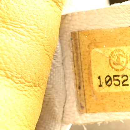 Chanel Calfskin Contrast Stitch Surpique Bucket Bag Yellow 7 of 10