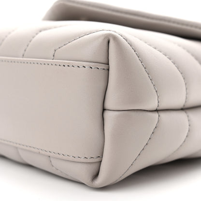 Saint Laurent Calfskin Y Quilted Monogram Toy Loulou Crossbody Bag Ivory 10 of 10