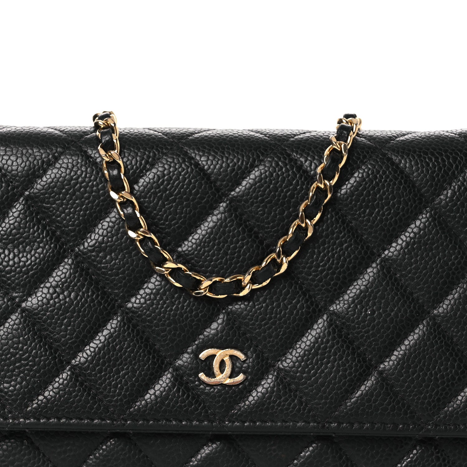 Chanel Caviar Quilted Wallet on Chain WOC Black 9 of 17