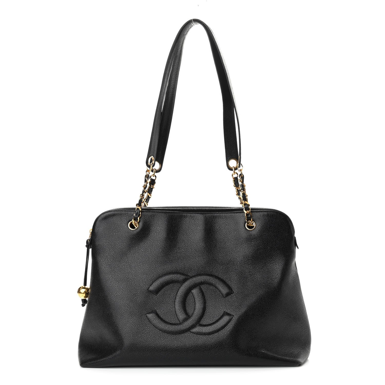 Chanel Caviar CC Shopper Tote Black 1 of 9