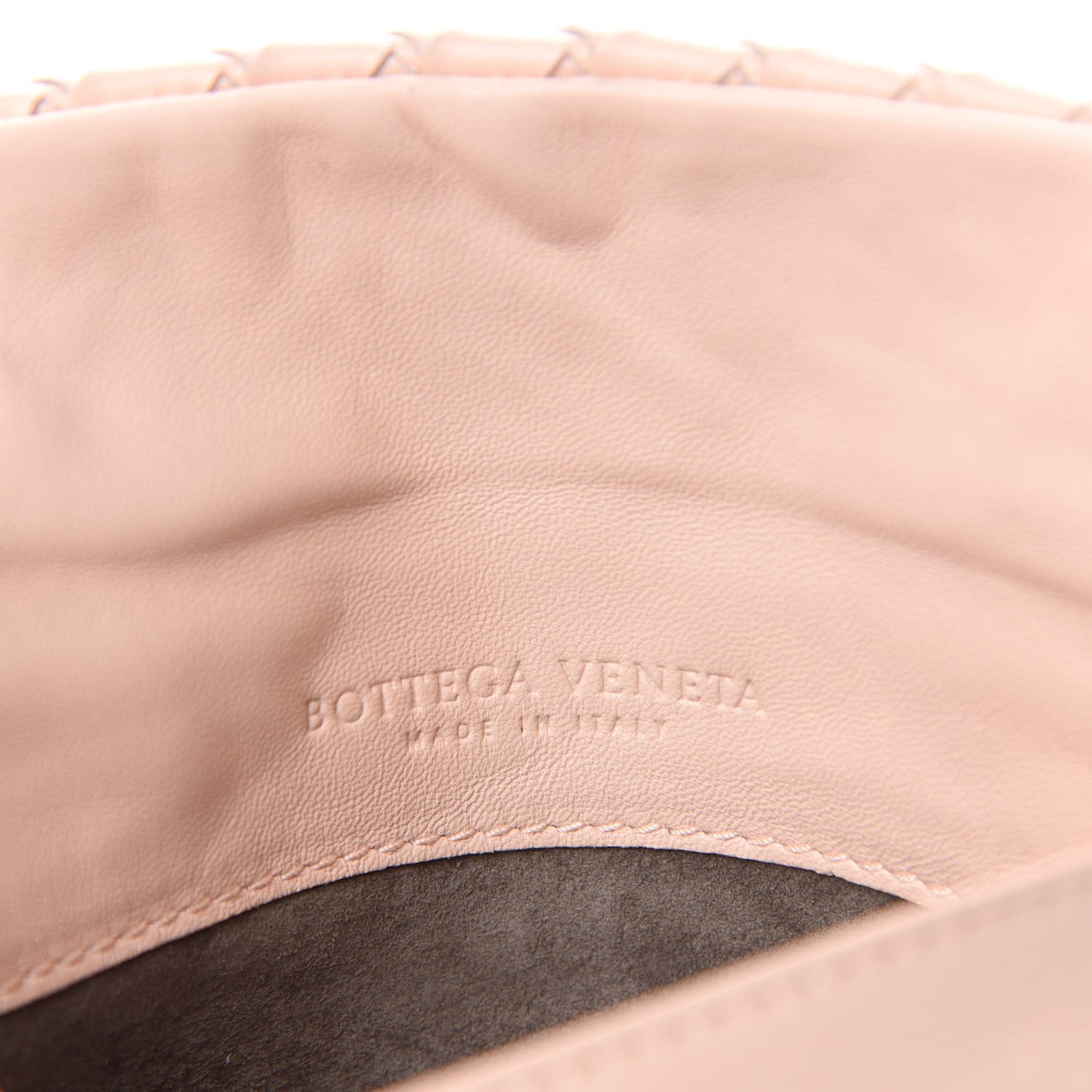 Nappa Intrecciato Mini Chain Messenger Flamingo