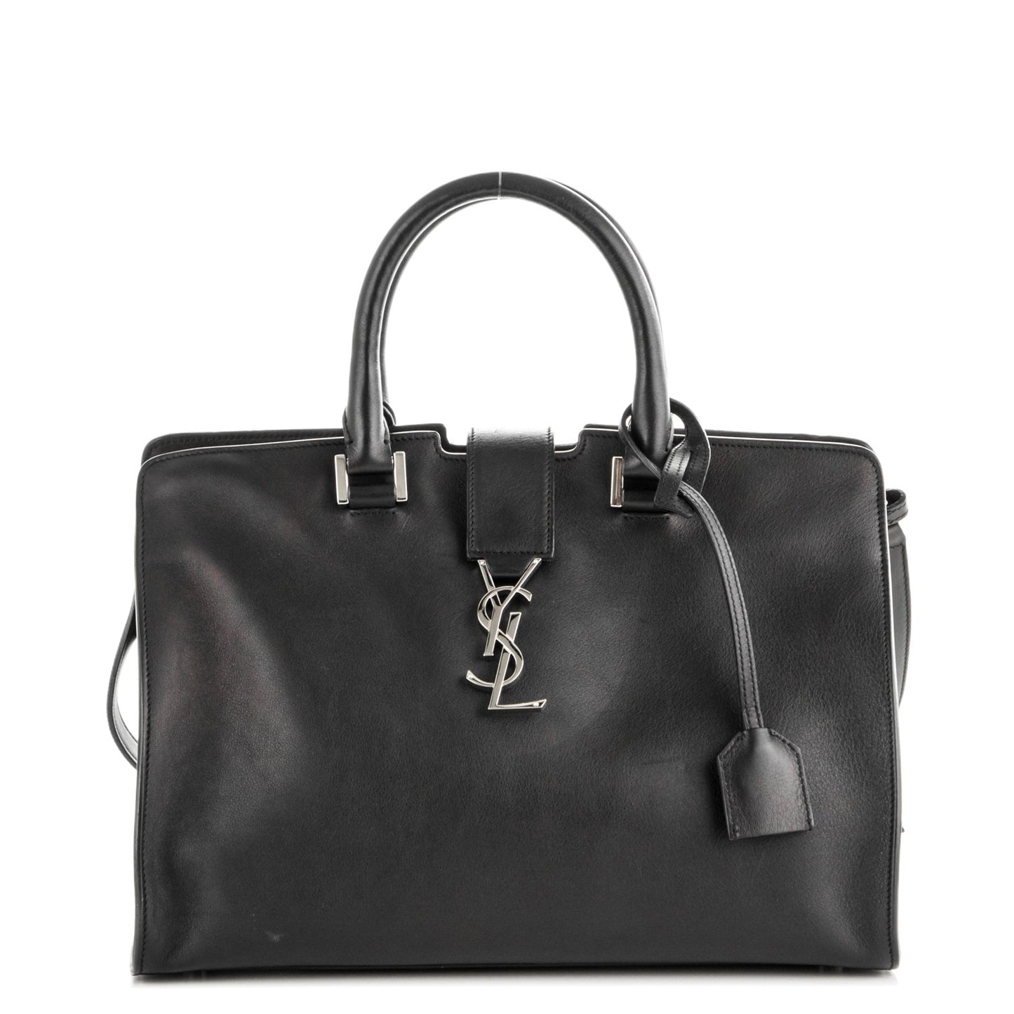 Calfskin Small Monogram Cabas Black