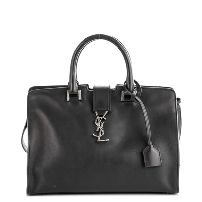 Saint Laurent Calfskin Small Monogram Cabas Black 1 of 5
