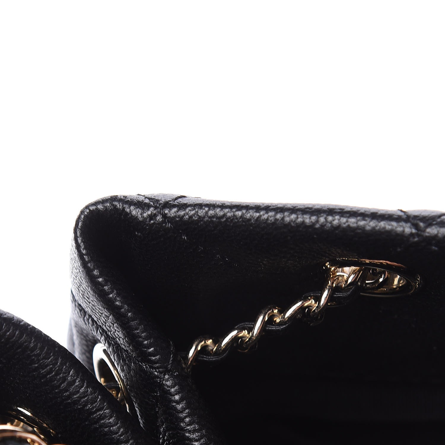 Chanel Caviar Quilted Large Rolled Up Bucket Drawstring Bag Black 15 of 16