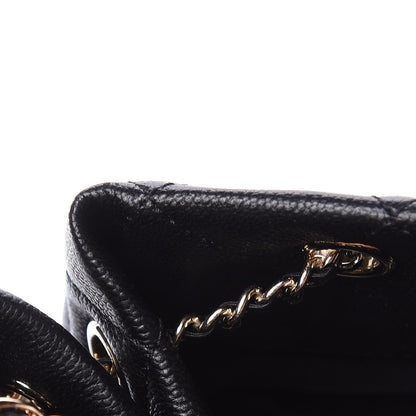 Chanel Caviar Quilted Large Rolled Up Bucket Drawstring Bag Black 15 of 16