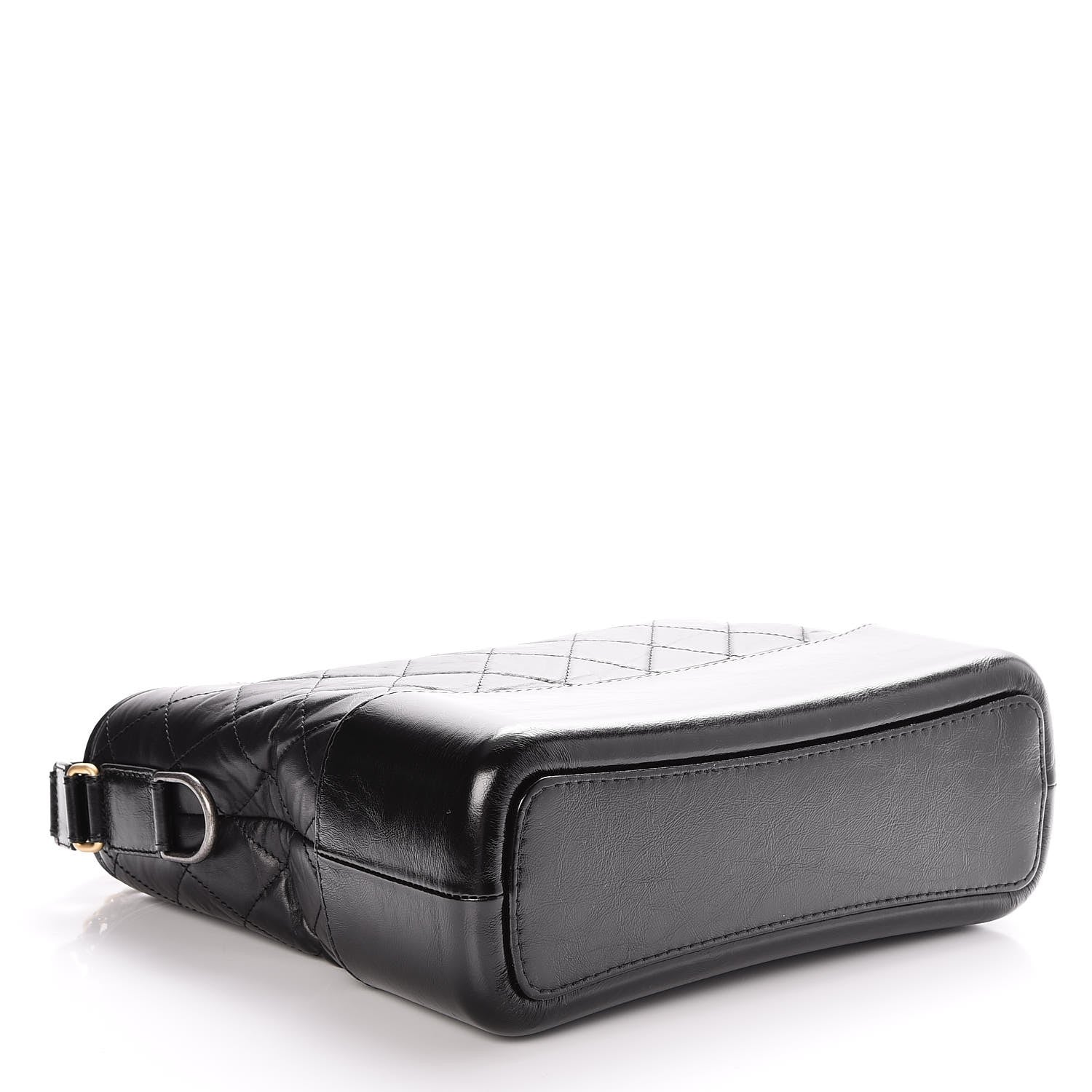 Chanel Aged Calfskin Quilted Medium Gabrielle Hobo Black 4 of 8