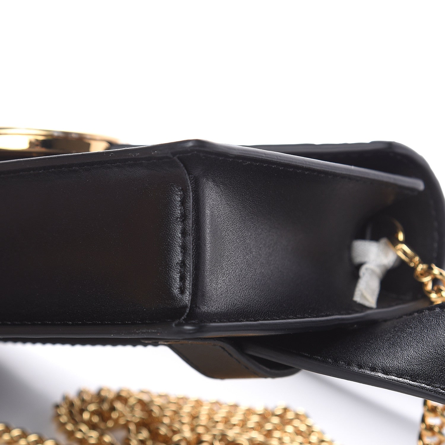 Fendi Vitello Liberty F is Fendi Bi-Color FF 1974 Embossed Envelope Belt Bag Maya Black 10 of 11