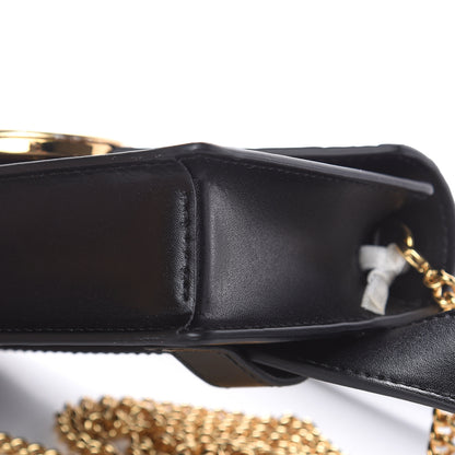 Fendi Vitello Liberty F is Fendi Bi-Color FF 1974 Embossed Envelope Belt Bag Maya Black 10 of 11