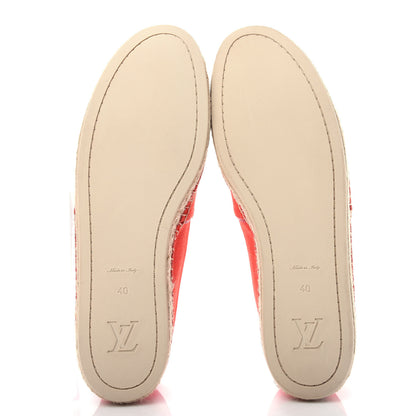 Louis Vuitton Canvas Waterfall Espadrille 40 Rouge 6 of 13