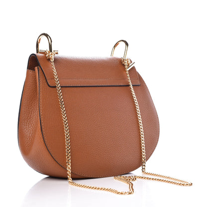Chloe Grained Lambskin Drew Shoulder Bag Caramel 3 of 8