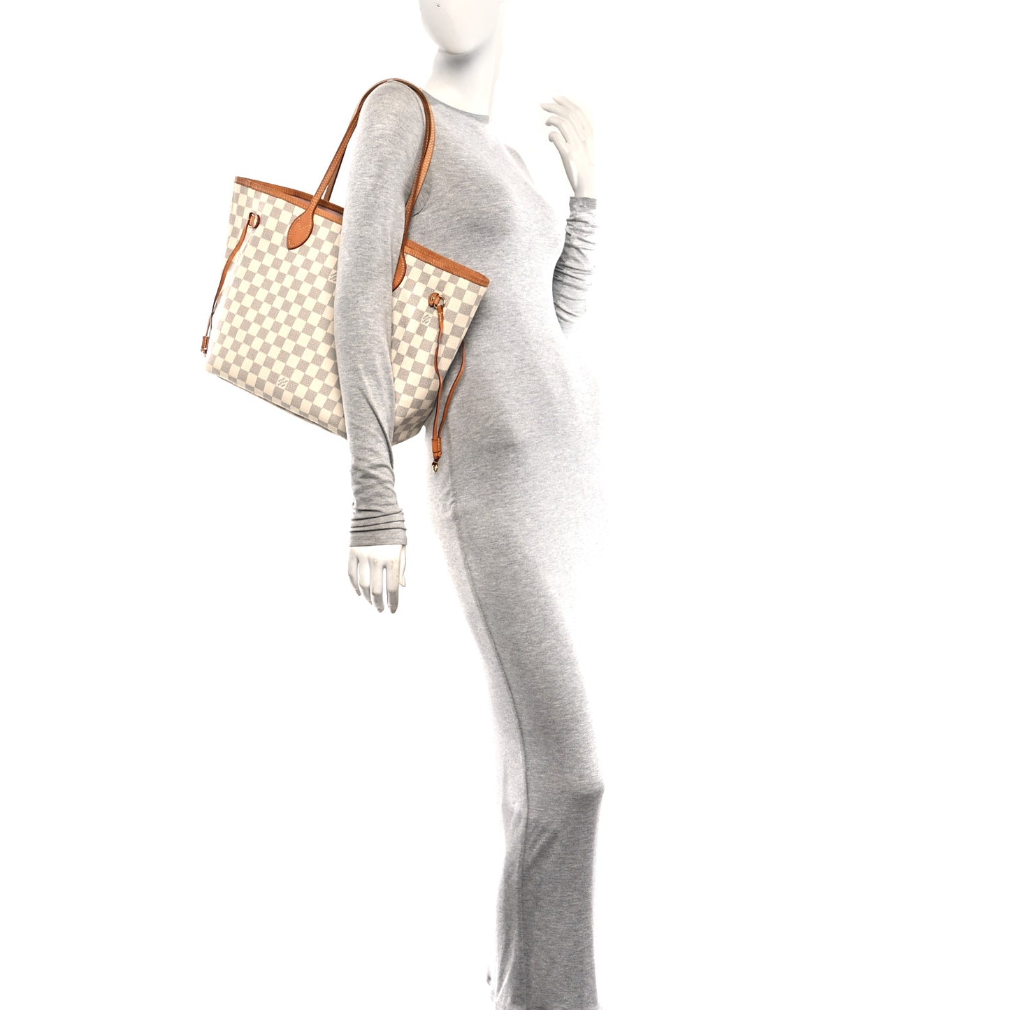 Damier Azur Neo Neverfull MM Rose Ballerine