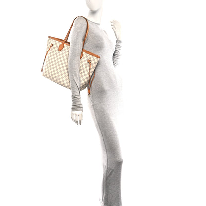 Louis Vuitton Damier Azur Neo Neverfull MM Rose Ballerine 2 of 10