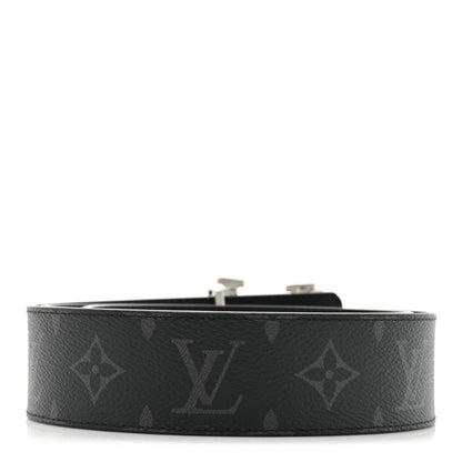 Louis Vuitton Monogram Eclipse 40mm Shake LV Initiales Reversible Belt 90 36 Black 2 of 6