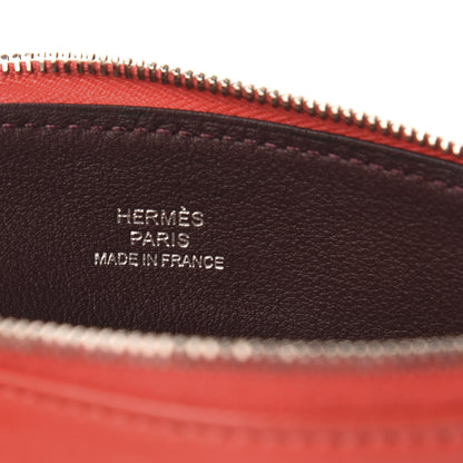 Hermes Lambskin Swift Tohubohu Pouch PM Rose Jaipur Prune 8 of 9