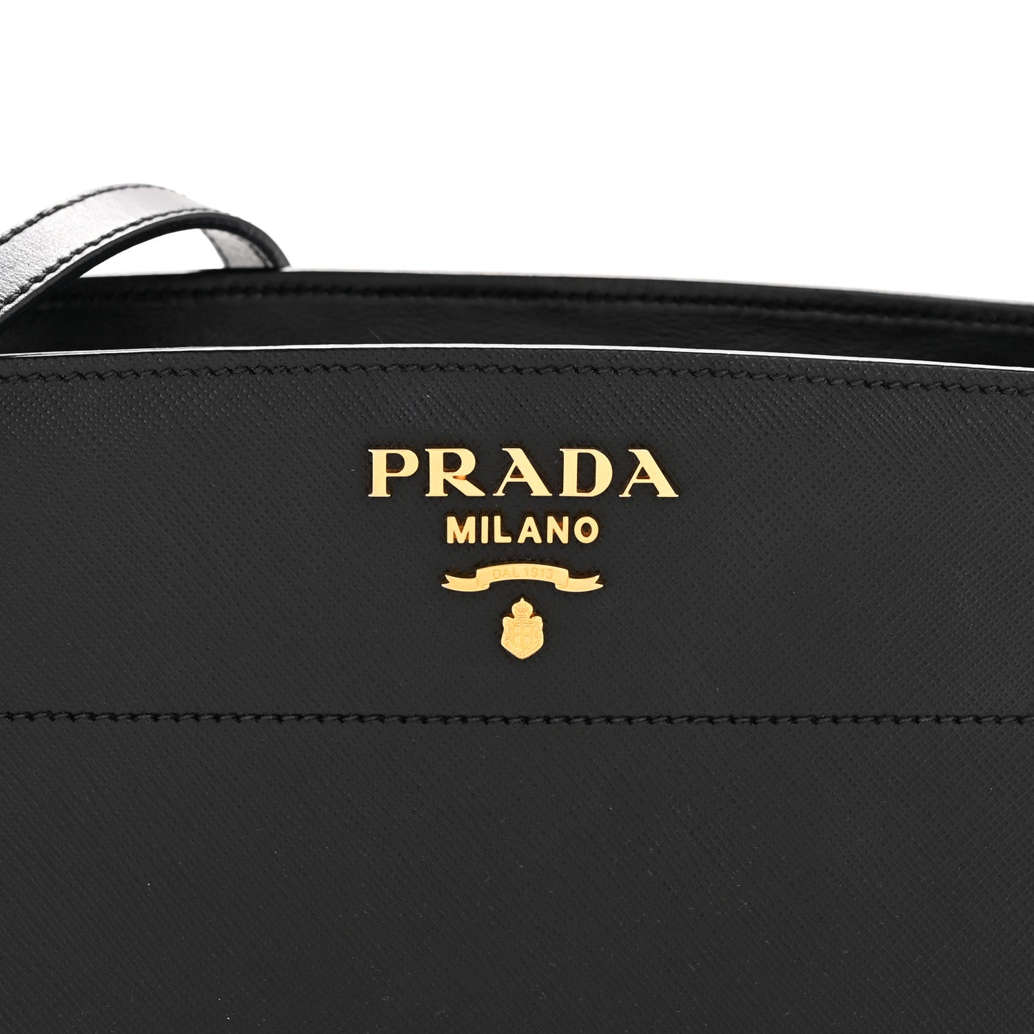 Prada City Calf Esplanade Shoulder Bag Black 9 of 14