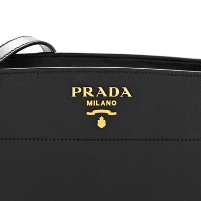 Prada City Calf Esplanade Shoulder Bag Black 9 of 14