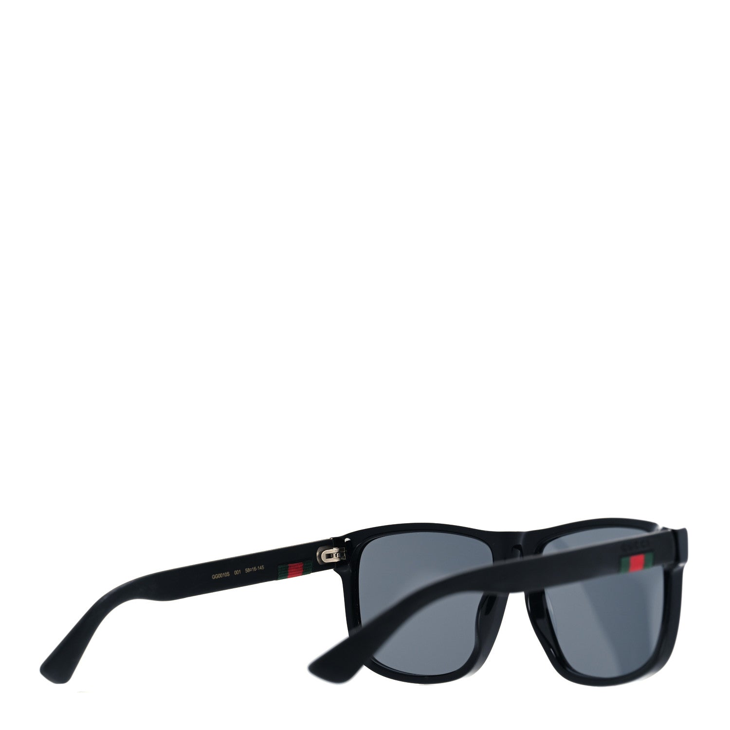 Gucci Web Square Frame GG0010S Sunglasses Black 4 of 9