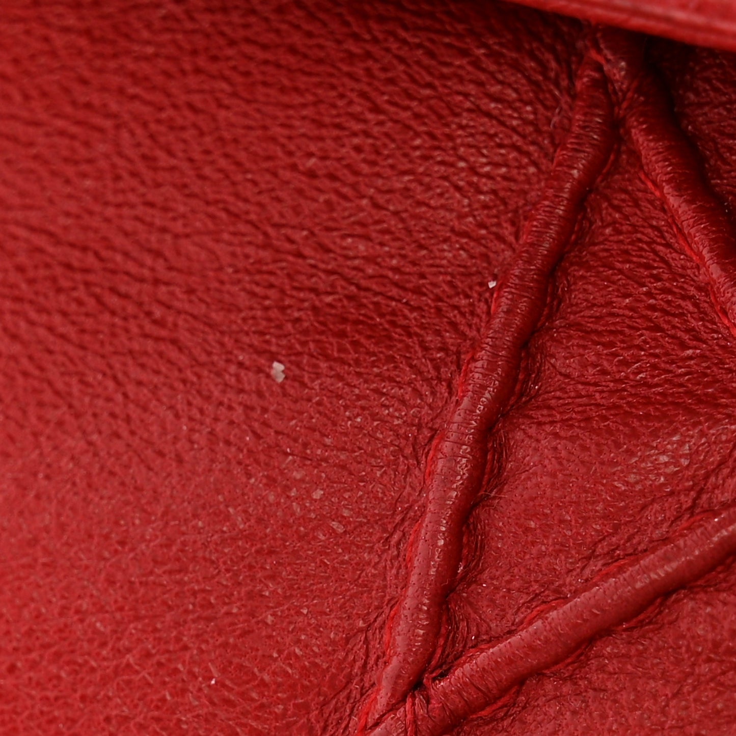 Lambskin Cannage Medium Granville Tote Red