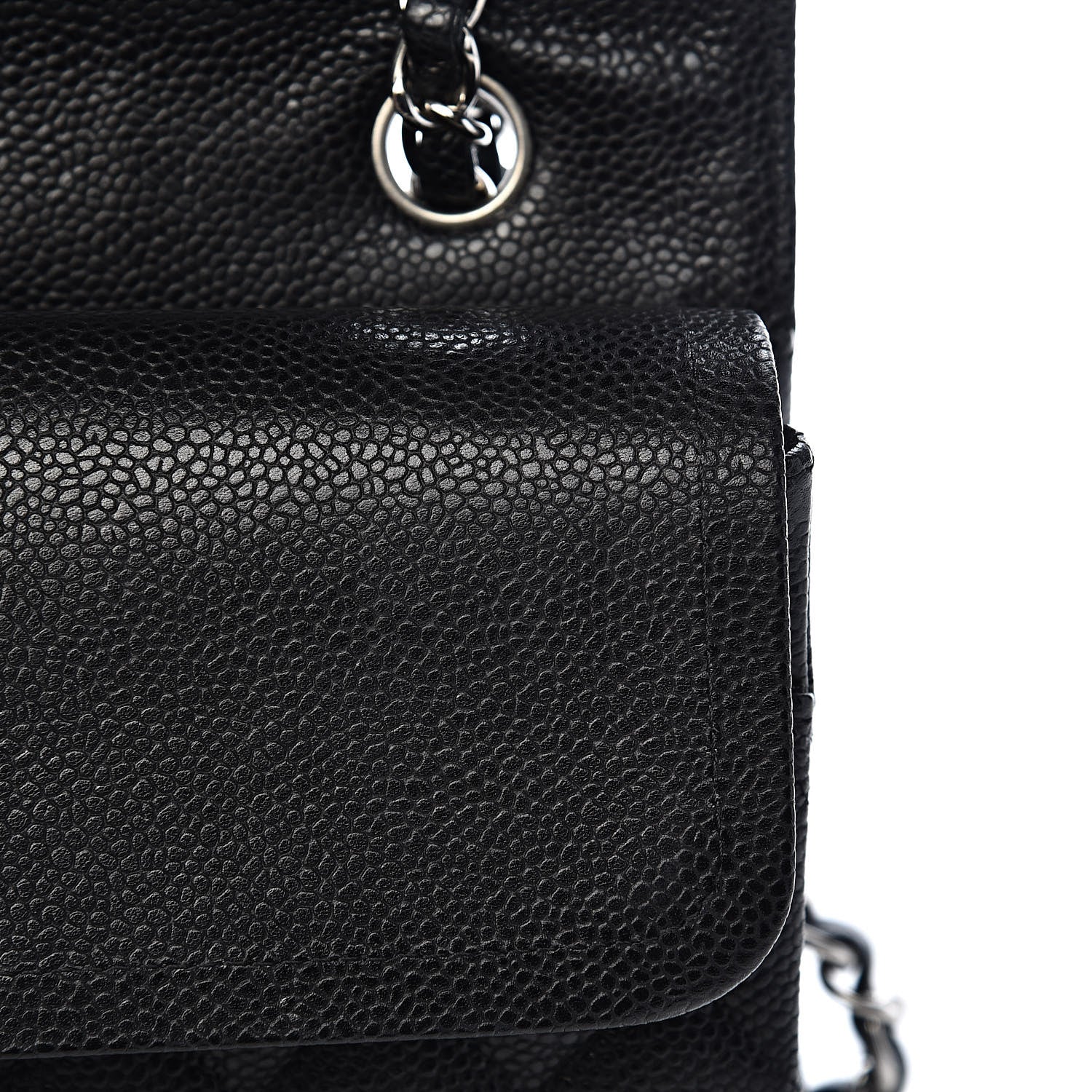 Chanel Caviar Quilted Medium Double Flap Black 9 of 12