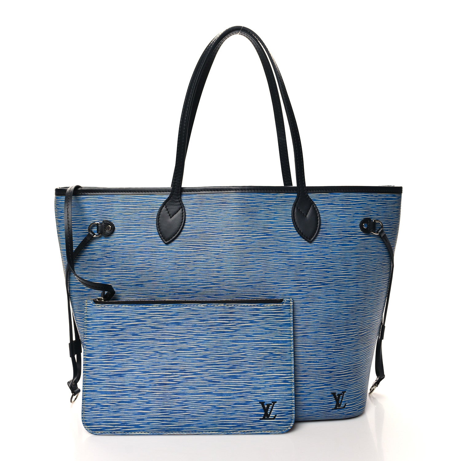 Louis Vuitton Epi Neverfull MM Denim Light 3 of 10