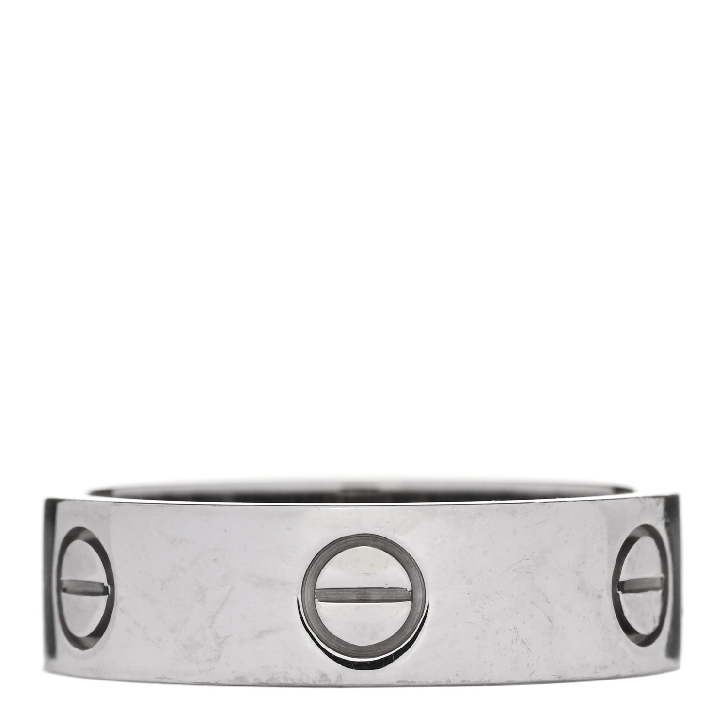 Cartier 18K White Gold 5.5mm LOVE Ring 59 8.75 3 of 4