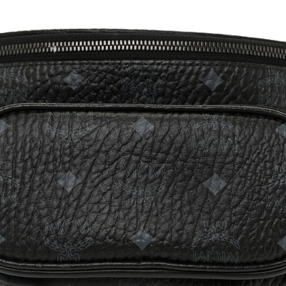 MCM Visetos Medium Belt Bag Black 8 of 10