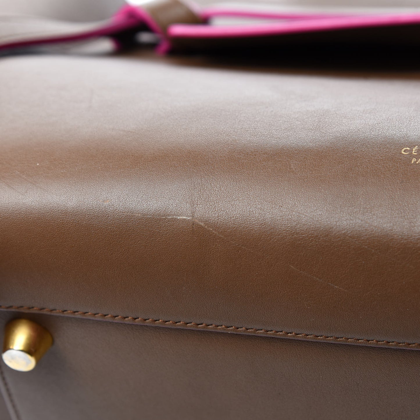 Smooth Calfskin Small Belt Bag Camel Pink