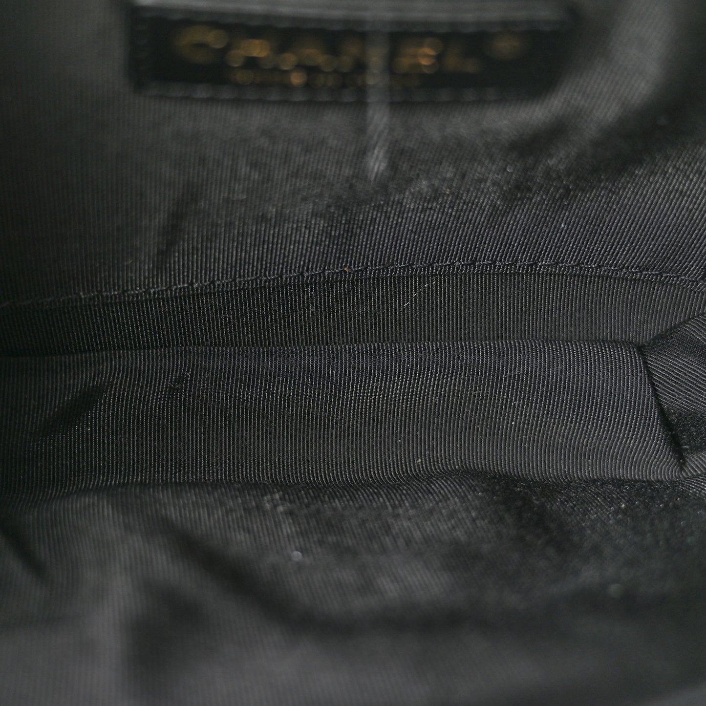 Lambskin Quilted Waist Bag Fanny Pack Black