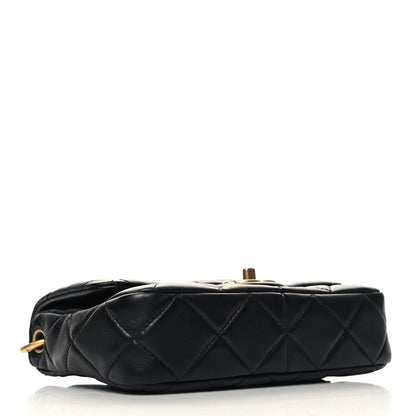 Chanel Lambskin Quilted Chain Flap Black 4 of 10