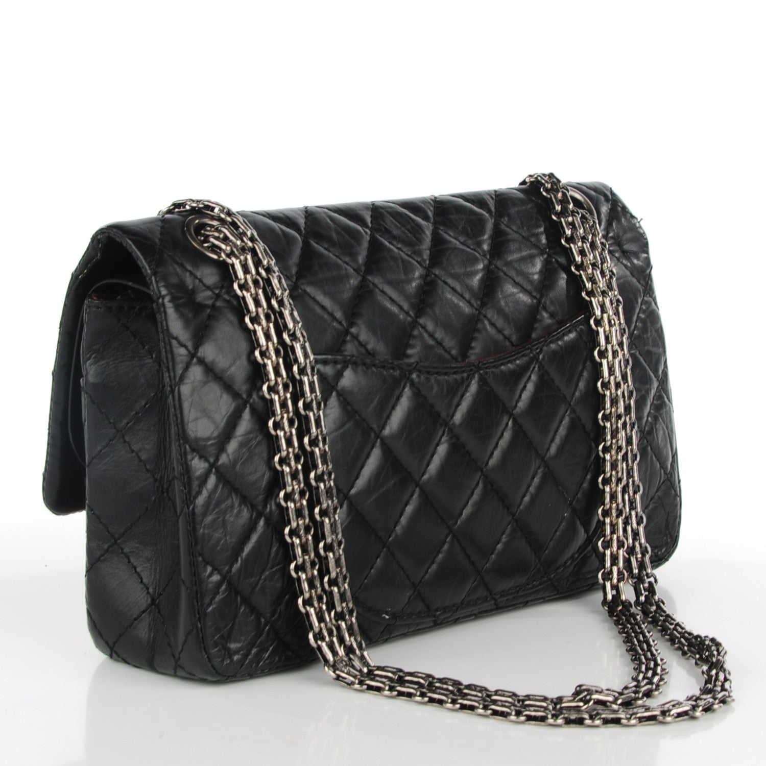 Chanel Aged Calfskin Quilted Lucky Charms 2.55 Reissue 225 Flap Black 5 of 11