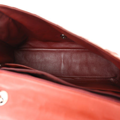 Chanel Patent Jumbo Single Flap Bordeaux 5 of 11