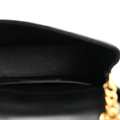 Saint Laurent Lambskin Matelasse Monogram Small Vicky Chain Bag Black 5 of 15