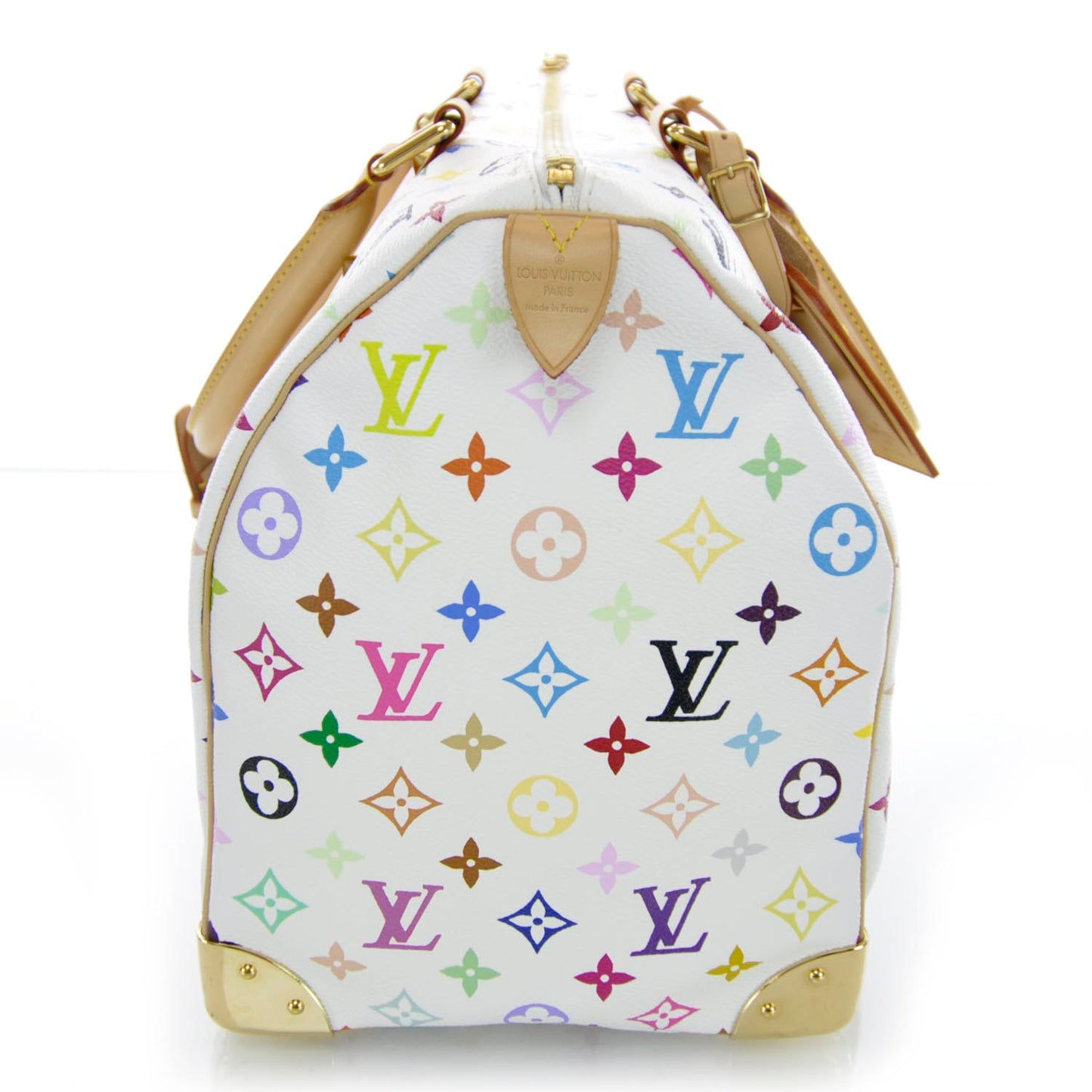 Monogram Multicolor Keepall 45 White