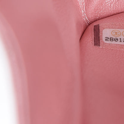 Chanel Iridescent Caviar Quilted Jumbo Double Flap Rose Pink 7 of 11