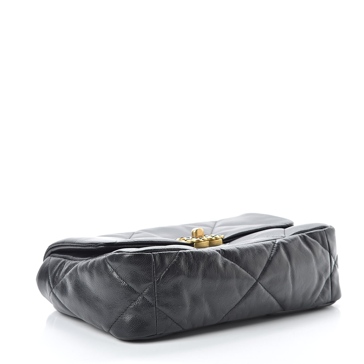 Chanel Goatskin Quilted Medium 19 Flap Black 4 of 11